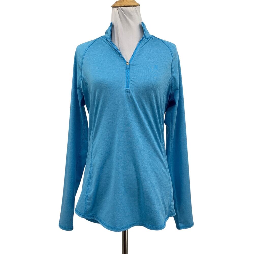 JoFit Top Womens S Small Stratosphere White Quarter Zip Long Sleeve Golf Shirt